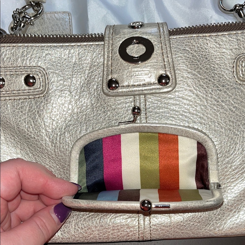 Coach Metallic Shoulder Bag - Picture 14 of 14